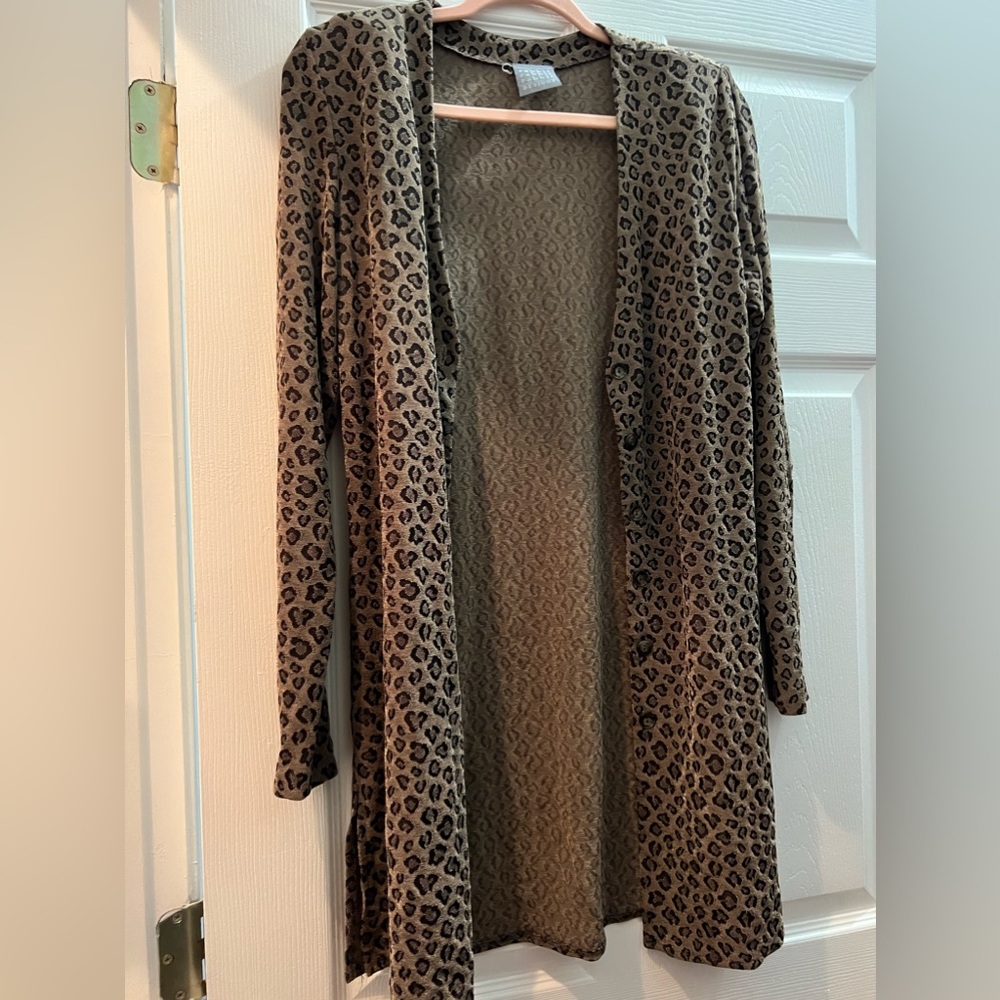 Cheetah Print Cardigan